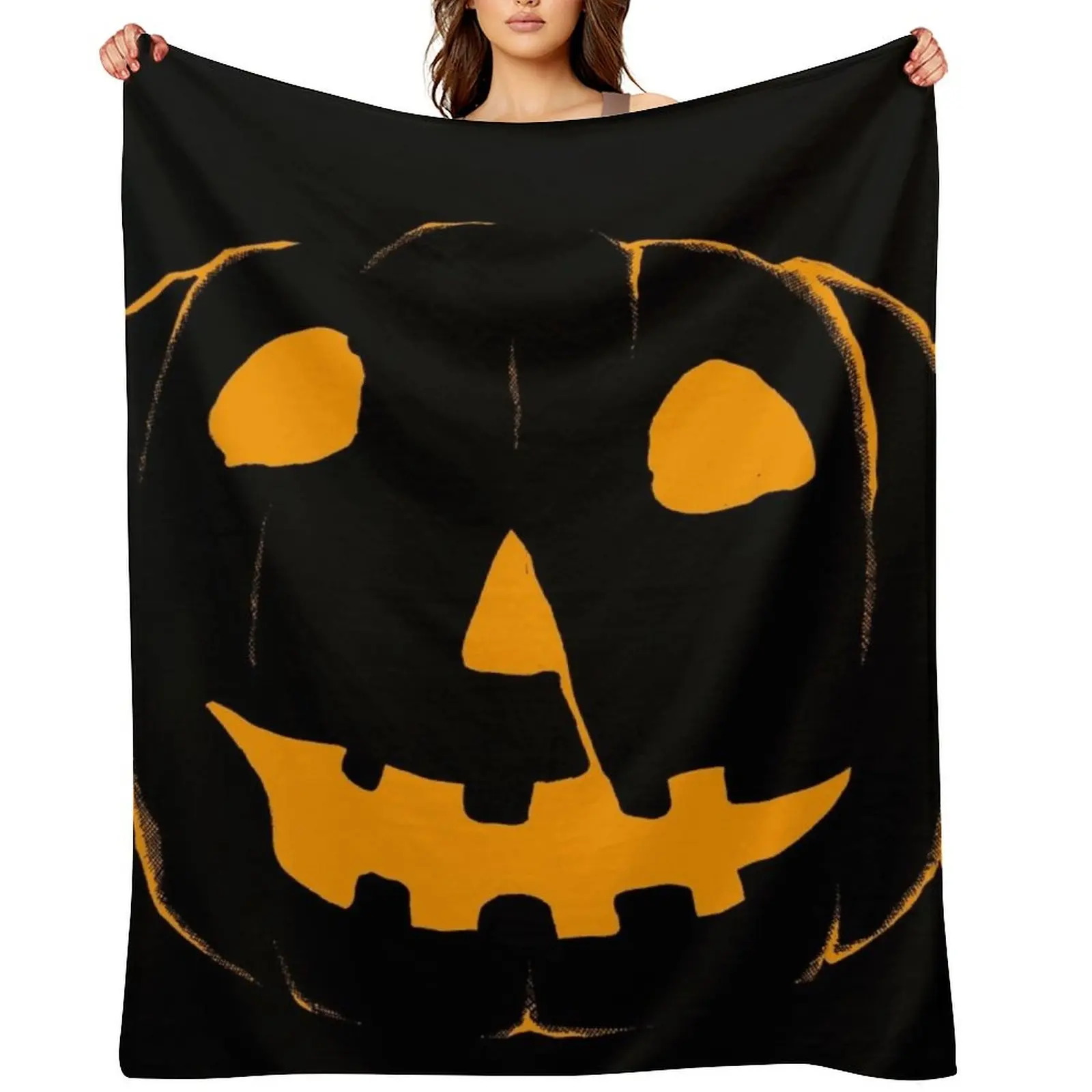 

jack o lantern 78 Throw Blanket Vintage Moving christmas gifts Shaggy Blankets