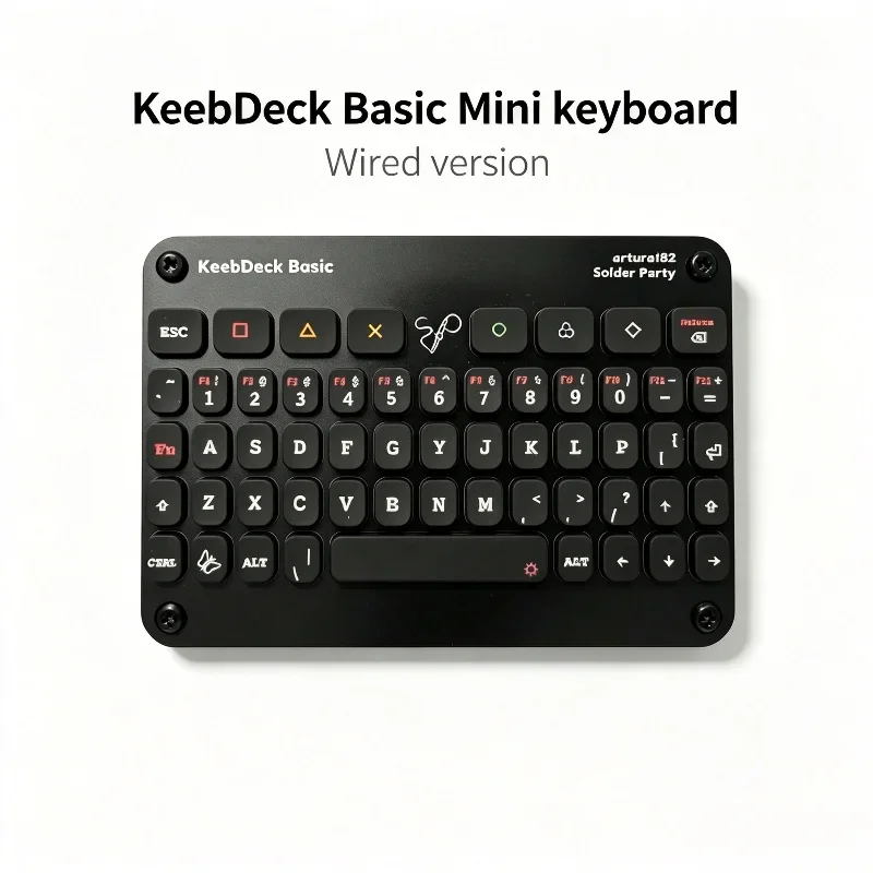 Keebdeck Basic Wired Mini Keyboard Stm32f042 Chip+p5032ktr Backlight Suitable for Keyboard Silicone Project Enthusiasts