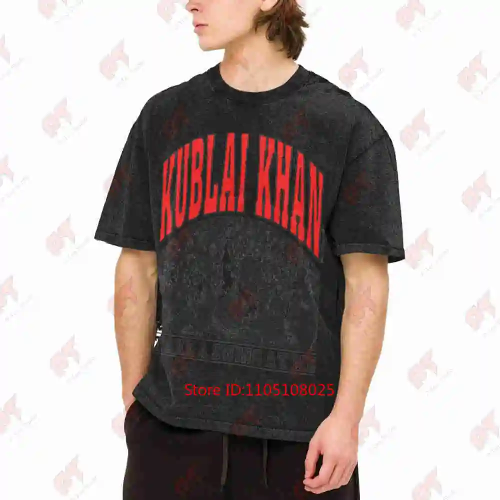 Kublai Khan Snakebites Vintage Washed Tee Pure Cotton T-Shirt