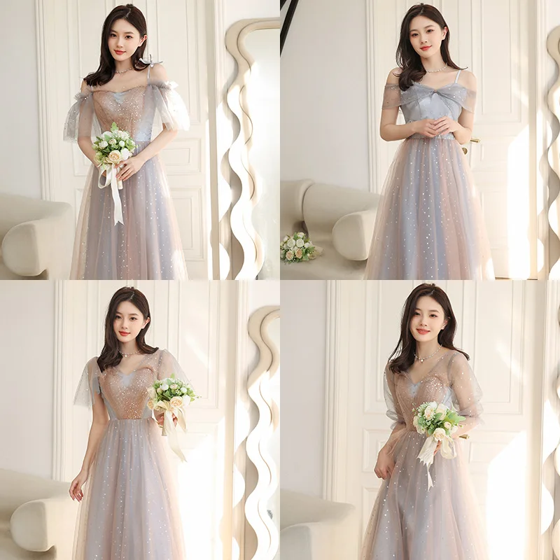 

Ele Long Maidsmaid Dr 2024 New Sle Wedding Sister up Slimming aduation Small Ceremony Women's Fairy Aosphere