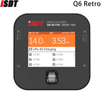 ISDT Q6 Retro 350W 16A DC Lipo Battery Balance Charger Discharger for 2-6S Digital Battery Li-Po Li-Hv Li-Ion Li-Fe NiMH Ni-Cd