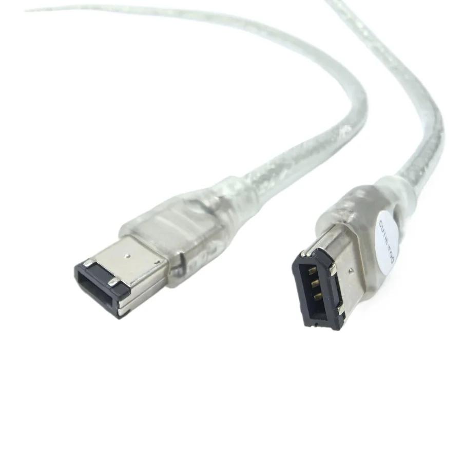 

6-контактный удлинительный кабель для передачи данных IEEE1394 Firewire с позолоченным интерфейсом, штекер 1,8 м для карты захвата DV