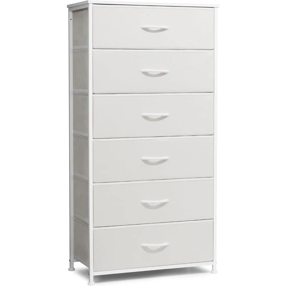 

Комод для спальни с 6-мя ящиками, высокий комод, белые комоды, мебель для спальни, органайзер для хранения с ящиками f