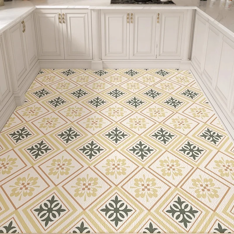 Kitchen Carpet Non-slip Oil-proof Waterproof Washable Kitchen Floor Mat Home Decoration Long Strip Runner Rug 러그 Alfombra Cocina