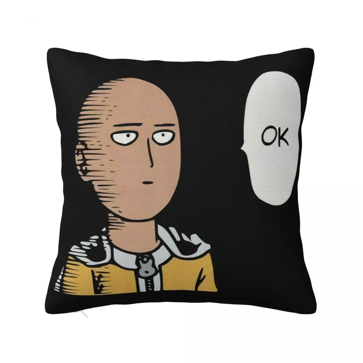 Saitama One Punch Man Ok Hot Sell More Colors Women Women Oversize Style Printing Hot Sell Fresh Design Pillow Case