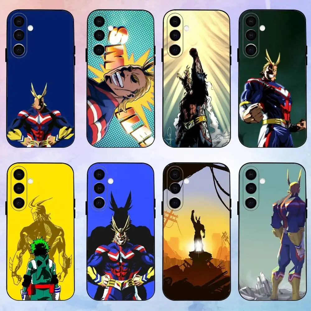 

My Hero A-Academia All Might Phone Case For Samsung Galaxy A73,A72,A71,A70,A53,A52,A51,Others Soft Black Shell