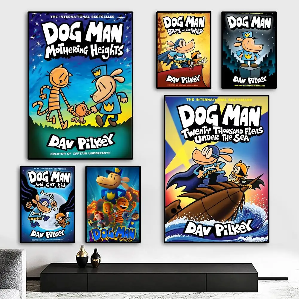 

Comic Cartoon D-Dogmans Painting Calligraphy Canvas Poster: Crease Free Waterproof Durable All Space Wall Decor