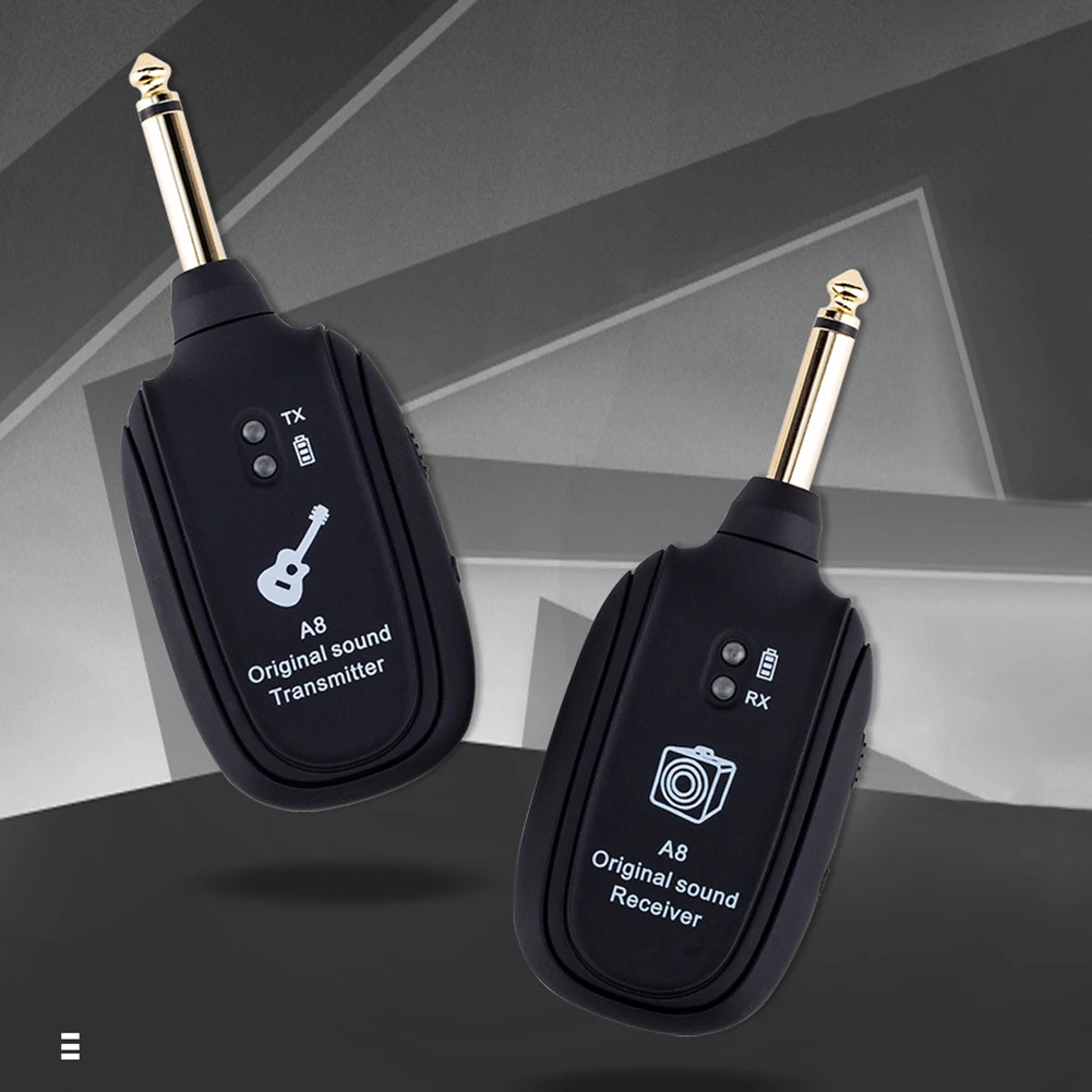 

A8 Audio Transmitter Receiver Accessories for Electric Guitar Bass Violin Parts Built-In Rechargeable Battery