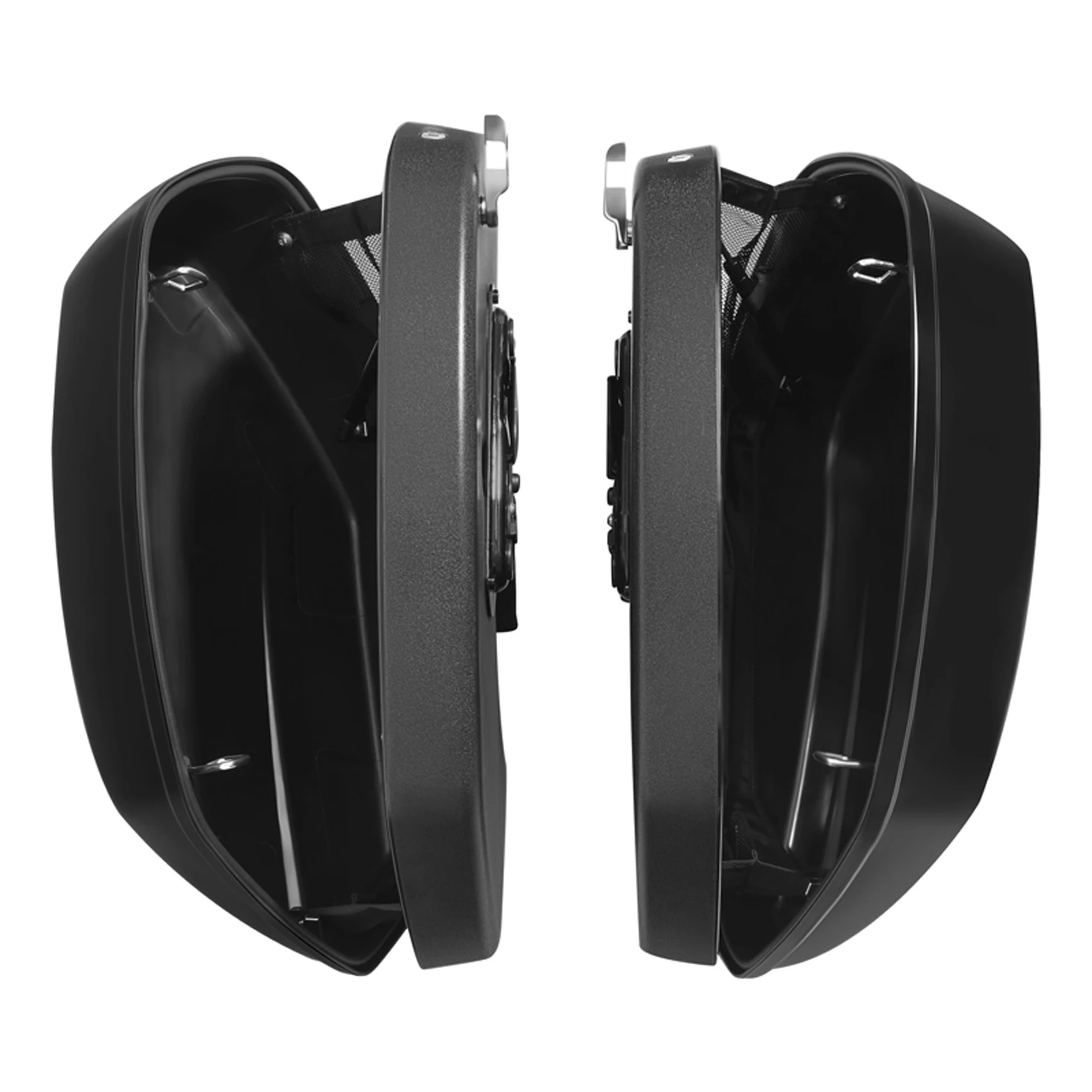 Saddlebags Bags For Harley Softail Low Rider FXLR S FXLRS 2018-2020 Low Rider ST FXLRST 2022-2024 Motorcycle Gloss Black