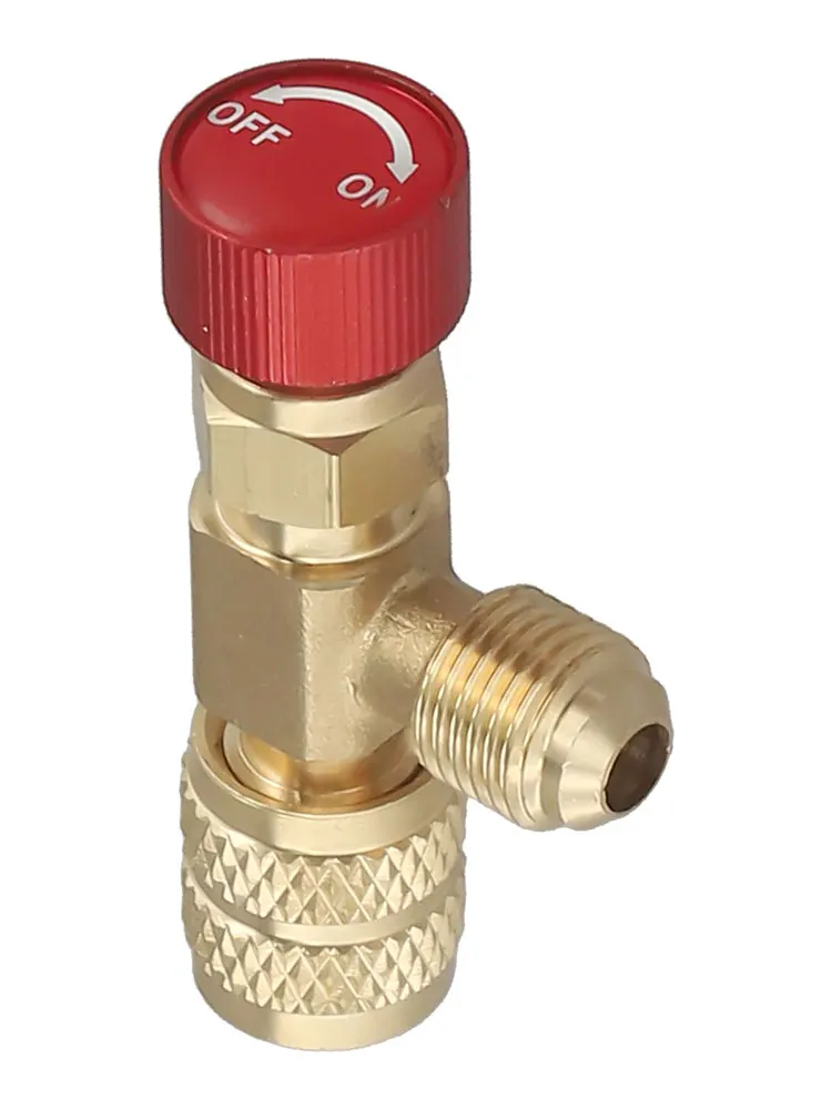 Easy To Use AC Valve Safety Valve Leakage-free Connection Leakproof Pure Brass Valve Body Safety Stem Injector