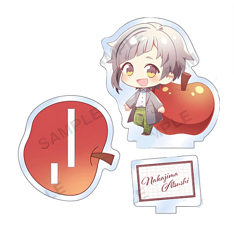 Bungo Stray Dogs Official Acrylic Stand - Atsushi & Dazai 10cm Double-Sided Christmas Apple Series | Anime Figures Collectible - view 3