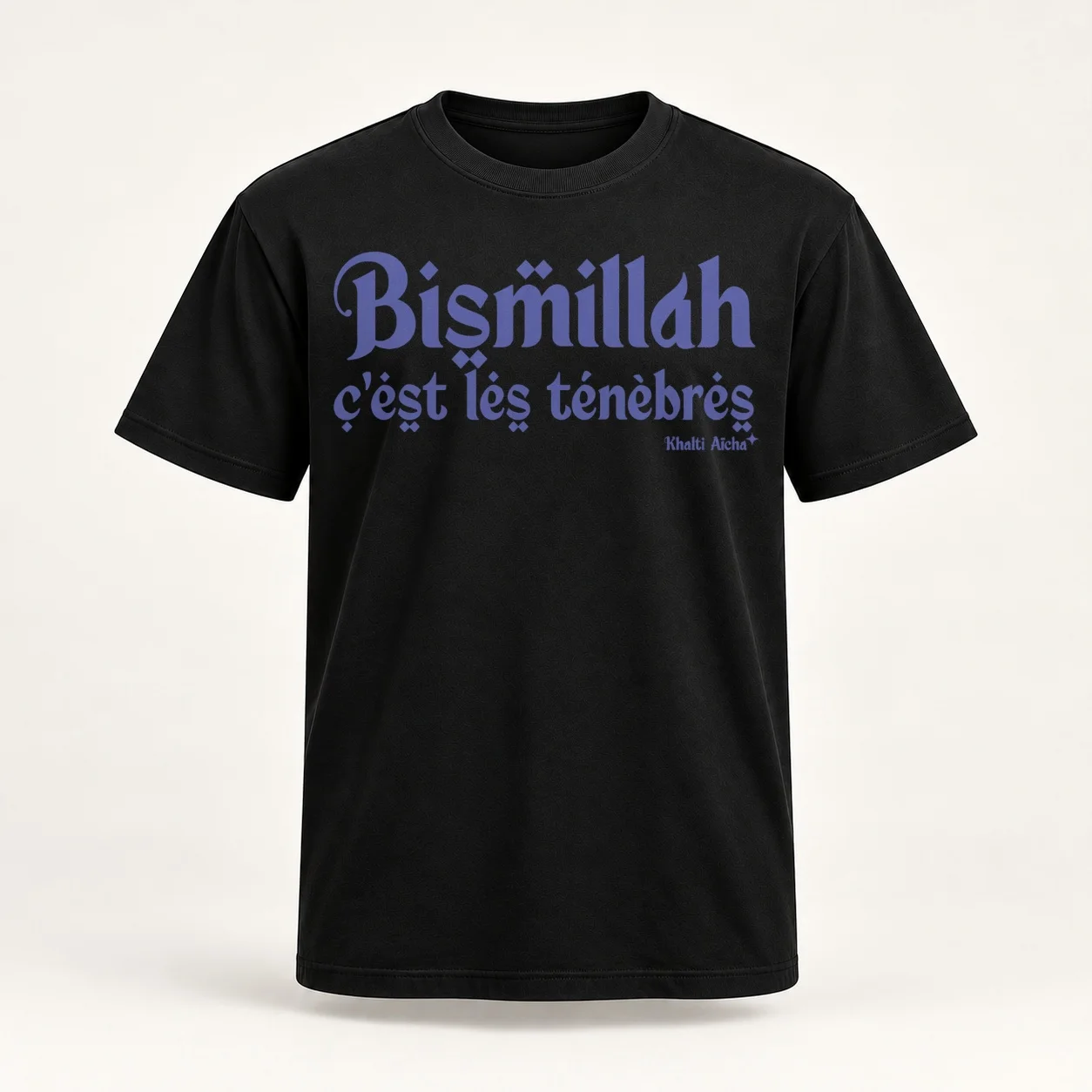 Bismillah clt by Khalti A?cha Classic Women T-Shirt summer top vintage clothes female Women's cotton t-shirt
