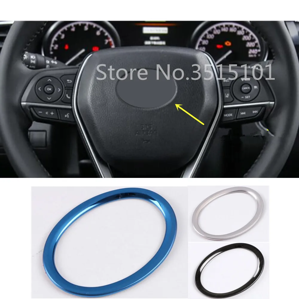 

Car Stick Styling Cover Steering Wheel Interior Log Kit Trim Lamp Frame 1PCs For Toyota Camry XV70 2018 2019 2020 2021 2022 2023