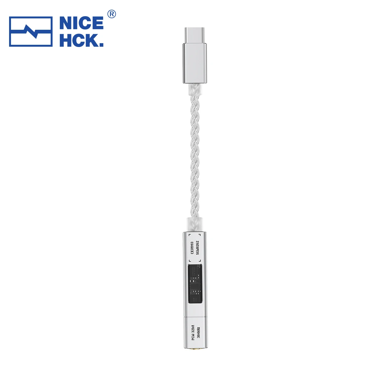 nicehck-オーディオアダプター-nk1-ultra-cx31993-dac-sgm8262-オペアンプ-type-c-to-35mm-8-ストランド銀メッキ-occ-ケーブル-プラグアンドプレイ-hifi