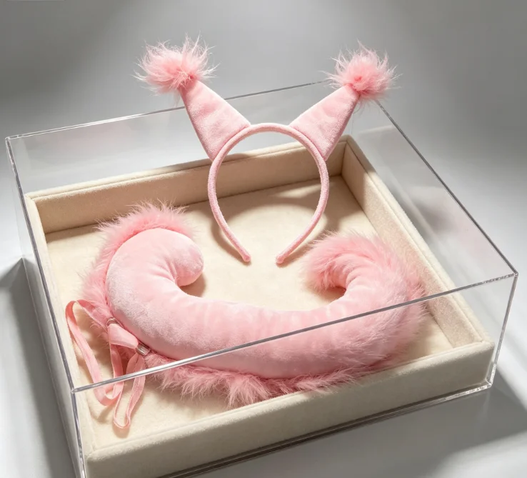 Squirrel Tail Headband Animal Costume Hoop 61 Children's Day Performance Props Role Play Party Decor Children Hair Accessories