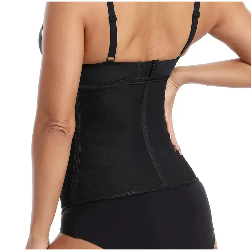 Corset Waist Trainer Abdominal Shapewear Triple Breasted Zipper Double Pressing Cincher Underbust Corset Slim Fit Hourglass Belt view 4