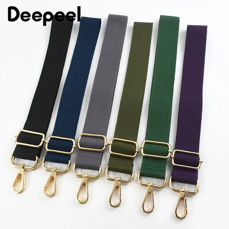 1Pc Deepeel 38mm Wide Canvas Bag Strap 80-140cm Adjustable Women's Handbag Replace Shoulder Straps Crossbody Bags Accessories