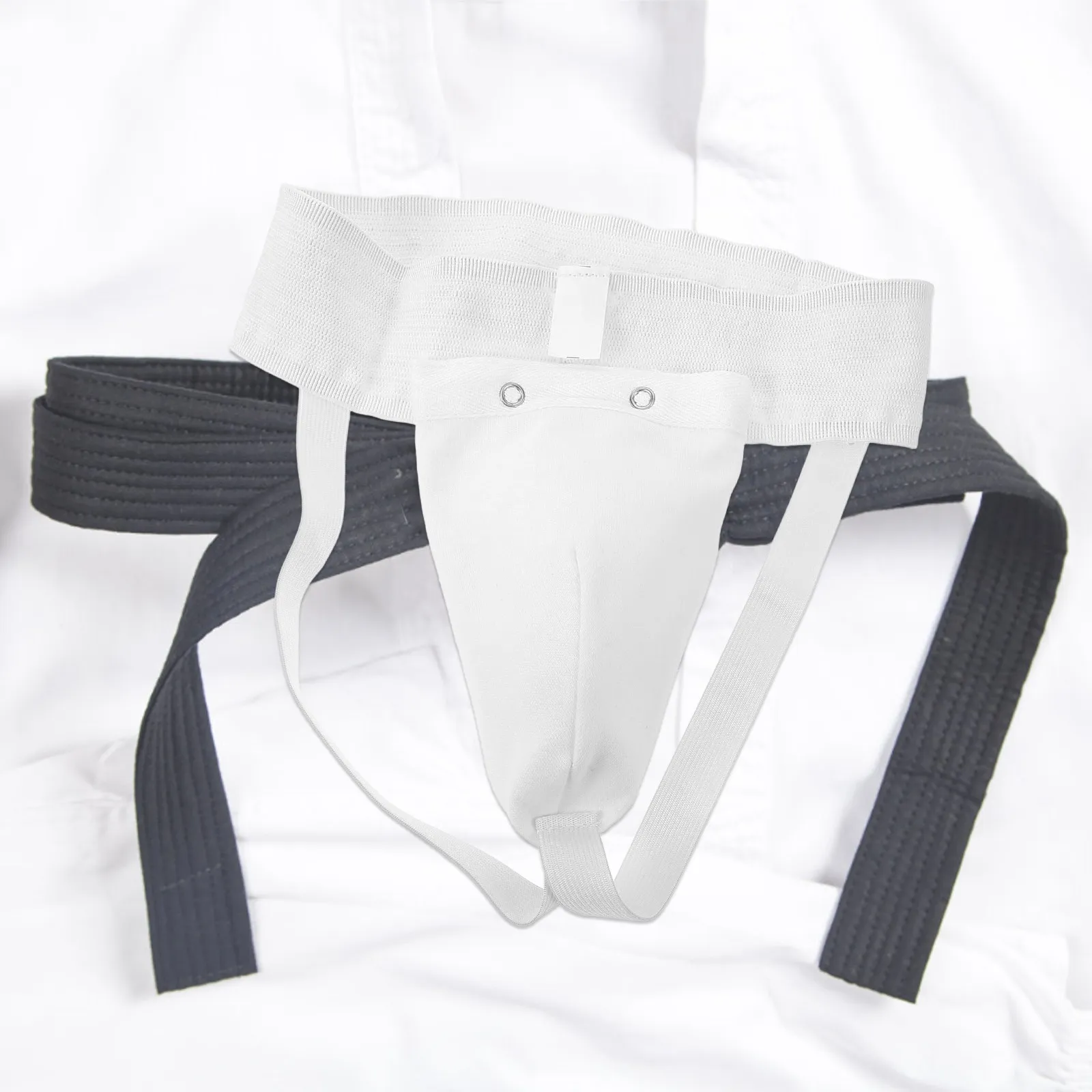 Men Crotch Protector Breathable Latex Cotton Groin Guard Ergonomic Design Shock Absorption Taekwondo Boxing Karate Training Gear view 2