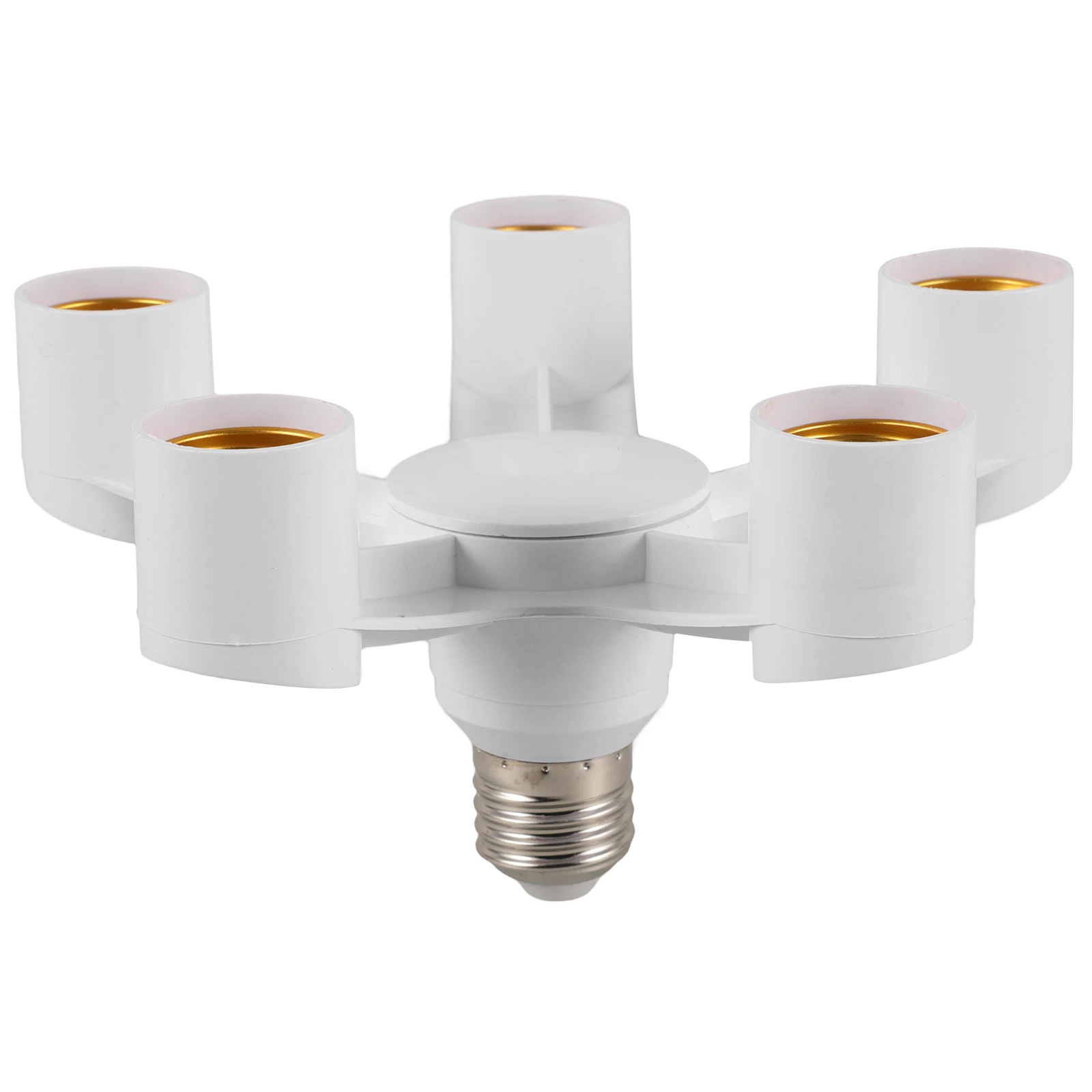 

E27 Light Socket Splitter Five Heads Converter Bulb Base Adapter Lamp Holder DIY Easy Install Living Room Kitchen Office