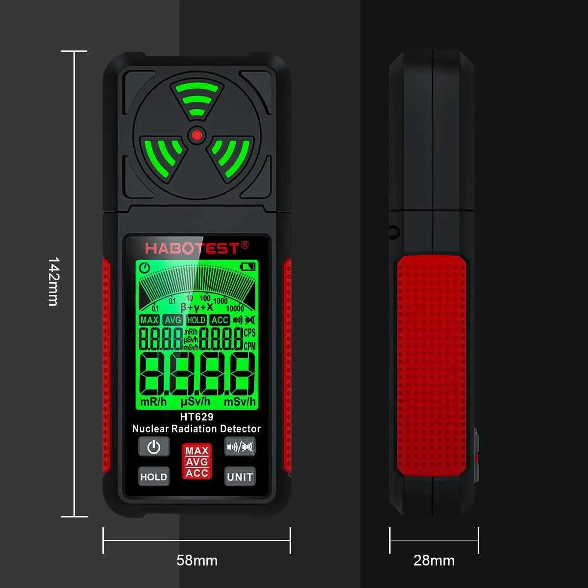 HABOTEST HT627 EMF Meter Professionelle Elektromagnetische Feld Strahlung Detektor Handheld Tragbare Radio Frequenz Warn Meter – Detail 3