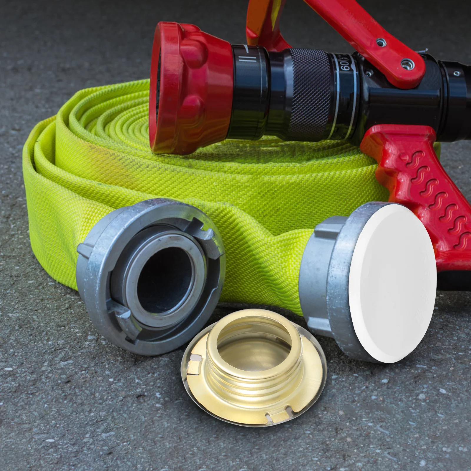 6 قطعة يغطي النار أخفى غطاء رأس لوحة دائم الحديد سقف جدار جبل الأبيض ثقب دائري حامي نظام السلامة Escutcheon #1