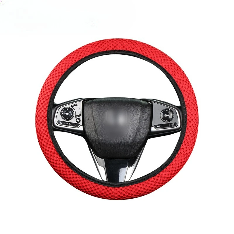 

No inner ring to thedisc covernew massagemesh elastic band, car handle cover, non-slip and sweat absorption, Amazon cross-border