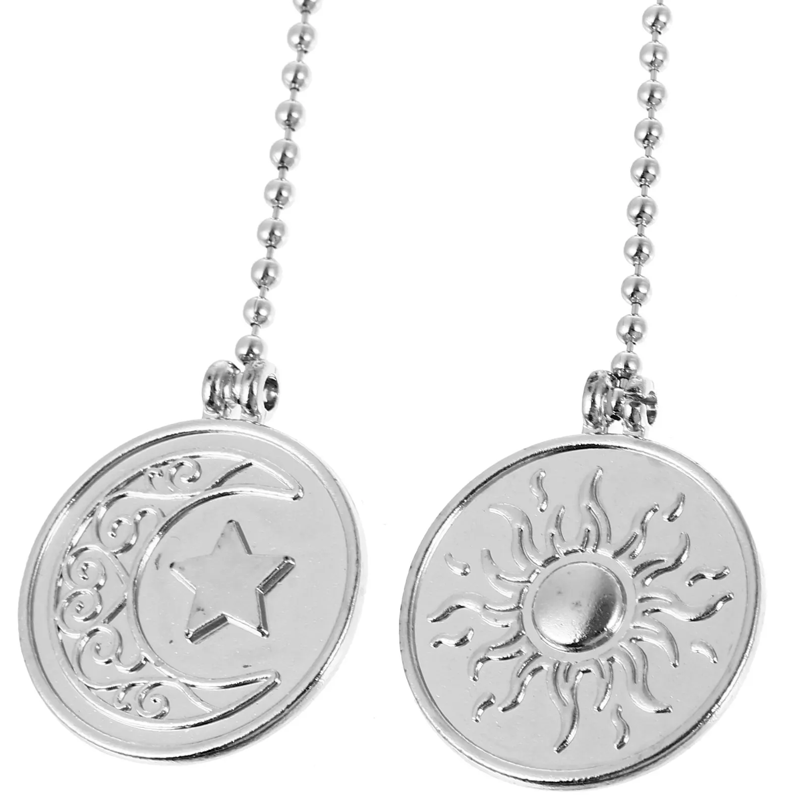

2pcs Zinc Alloy Ceiling Fan Pull Chain Decorative Pendants for Light Fixture Lamp Retro Home Lighting Accessories