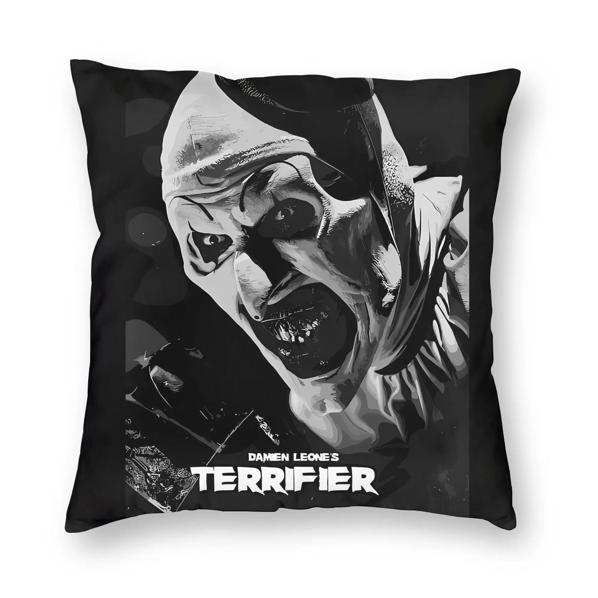 Terrifier Movie Pillow Case  Fashion Pillow Cover Comfy Pillowcases For Sofa Car Home Decor
