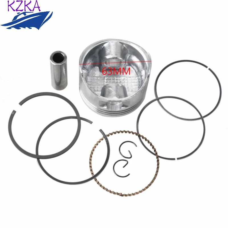 6AH-11631 Piston (Std) Set For Yamaha Parsun F9.9HP 15HP 20HP Boat Motor 63MM 6AH-11631-00 6AH-11603 Engine Accessories Parts