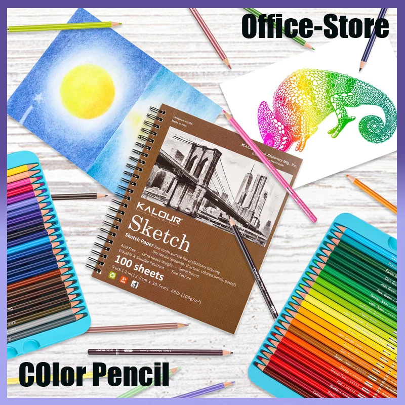 

2pcs Art Sketch Book 9x12 Inches 100 Pages Art Paper Professional Art Painting Sketchbooks Art Supplies Stationary