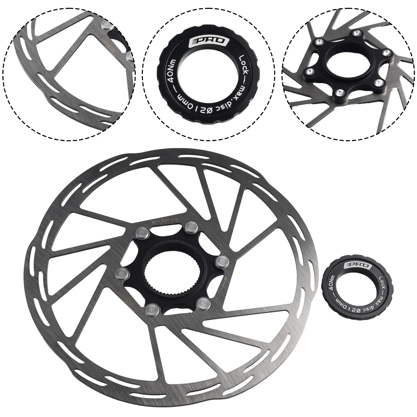 CenterLock Disc Brake 140/160/180/203mm Disc Brake Dissipation Center Lock Disc Disc Brake Center Lock