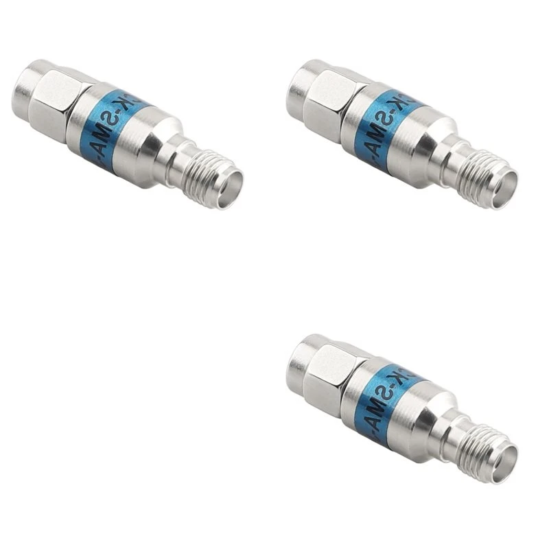 3X SMA DC Block DC 6Ghz 2W Ternary Alloy DC Block Tri-Element Alloy Straightener Insulator RF Signal Connector-[jyqn A78G]