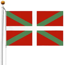 xvggdg    90+150cm  Basque Flag  double side printed polyester hanging Spain Spanish ikurrina