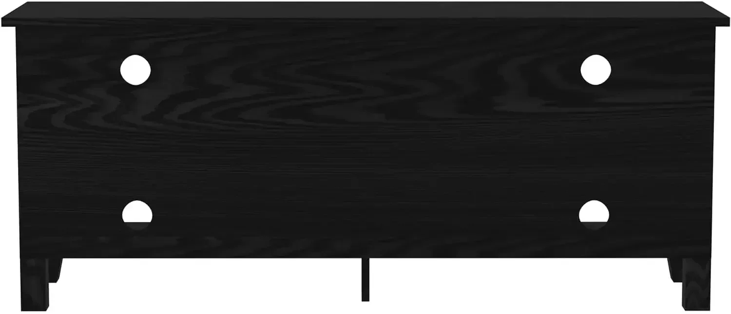 Wren Classic 4 Cubby Fireplace TV Stand for TVs up to 65 Inches, 58 Inch, Black