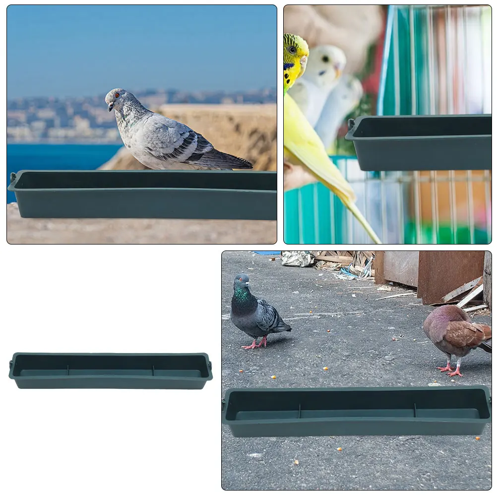 

2pcs Plastic For Cage Anti-Spatter Durable Chicken Food Dispenser Parrot Feeding Box Bird Cage Accessories Parakeet Feeder