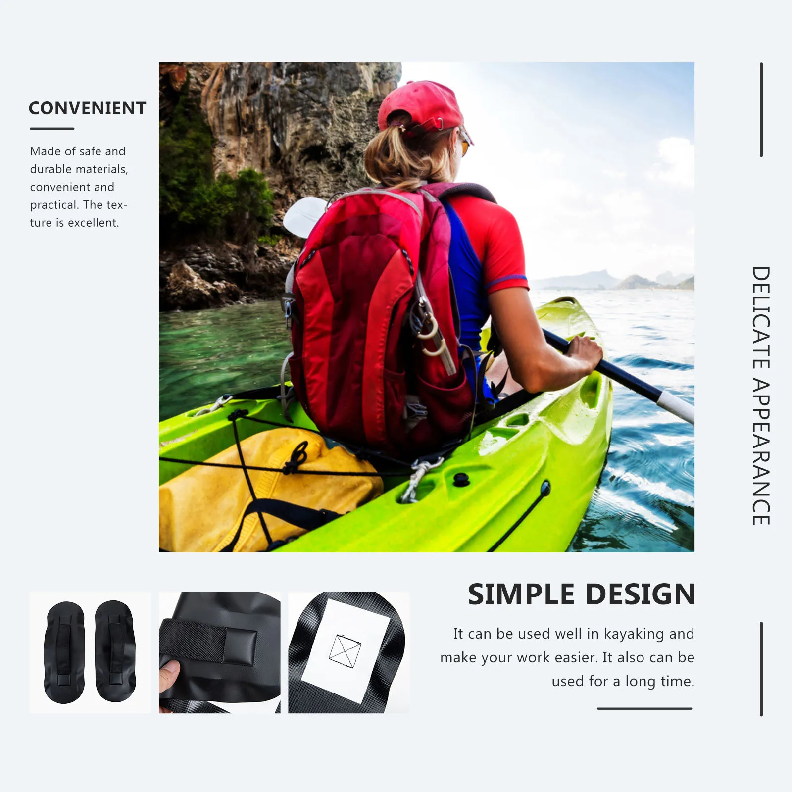 

2Pcs Kayak Handle Professional Durable Carry Replacement Canoe Boat Carry Handle Outdoor Kayak Accessories