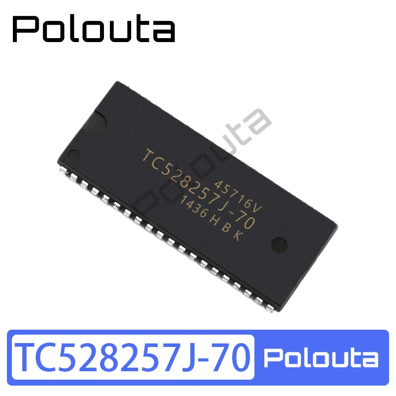 2 Pcs/Set Polouta TC528257J-70 SOJ-40 Memory IC Chip DIY Eletric Acoustic Components Kits Arduino Nano Integrated Circuit