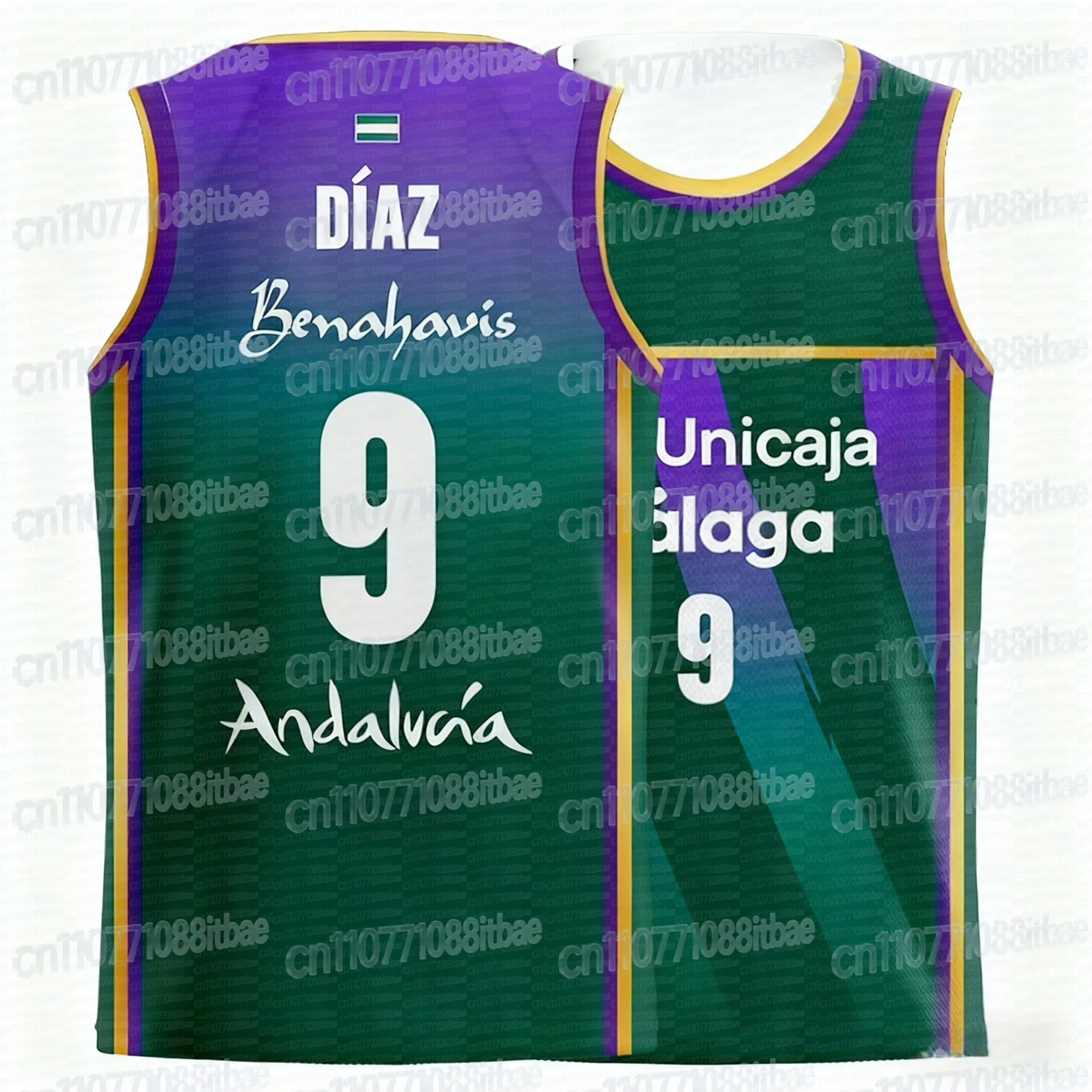 2026 New Spain Style Basketball Jersey Joventut Basketball Jersey Vest Breathable Sports Vest Special Jersey FamilyMatching