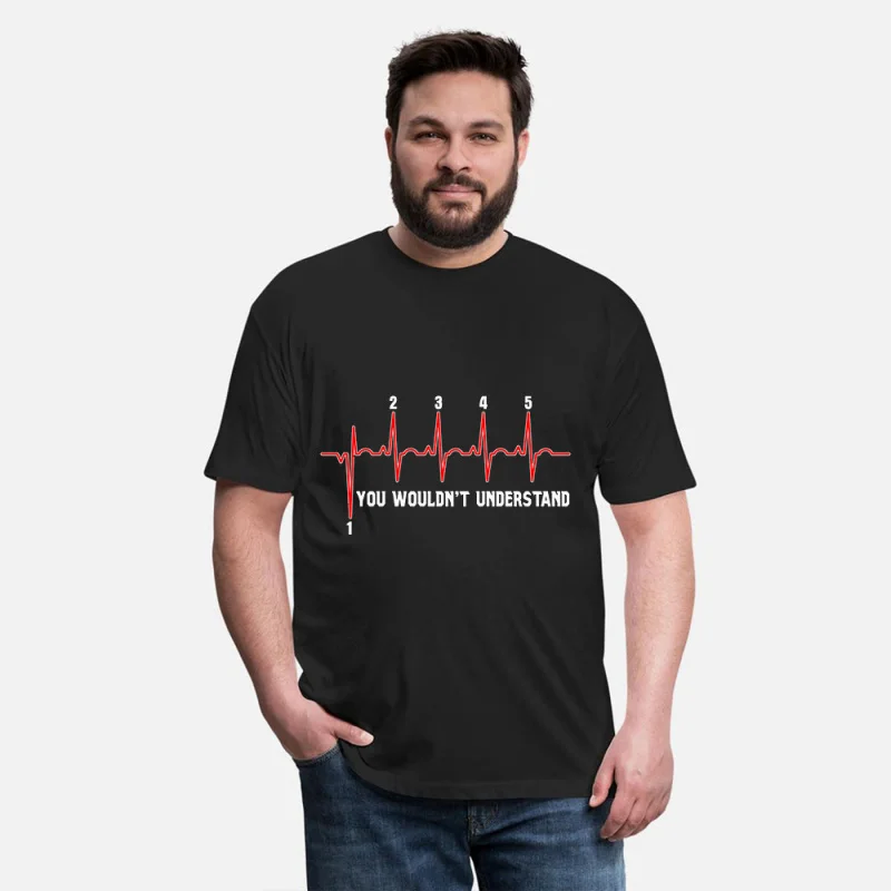 

Heartbeat Motorc Funny Gift t shirt for Cafe Racer Full Of Spee Graphic clothes 100% cotton printed tee All size Tops S-6XL