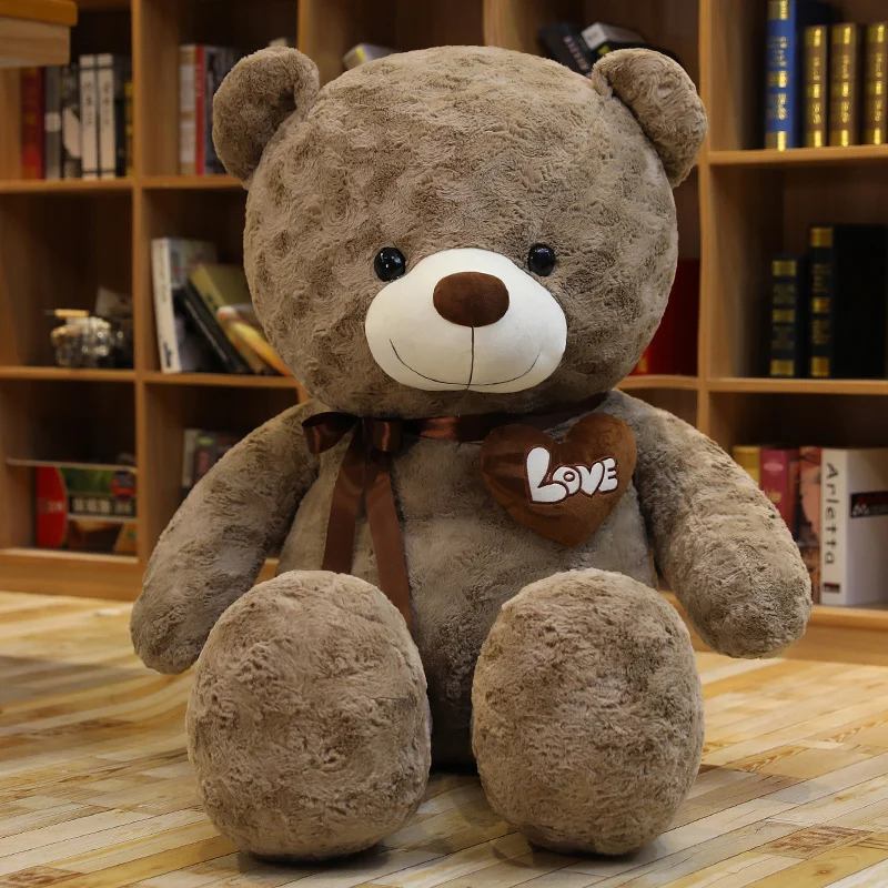 Mooie Nieuwe Hete Hoge Kwaliteit 2 Kleuren Teddybeer Met Liefde Knuffels Knuffels Pop Kussen Kinderen Liefhebbers Verjaardag Baby Cadeau