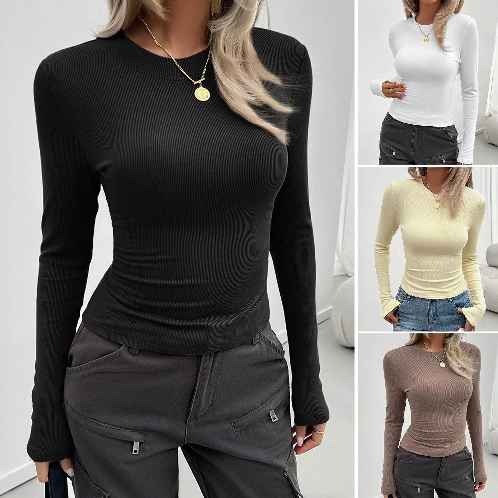 

Wholesale Yoga t Shirts Fitness Running Compression Long Sleeve Yoga t Shirt Women Sports Yoga Workout Fit t Shirt Women