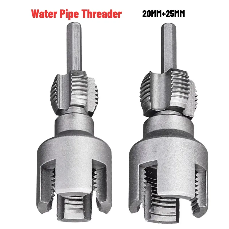 

20mm 25mm Pipe Threading Tool Hex Shank Die Internal External Threads 1/2&3/4 Water Pipes PPR Water Pipe Opener Tap Threader Kit