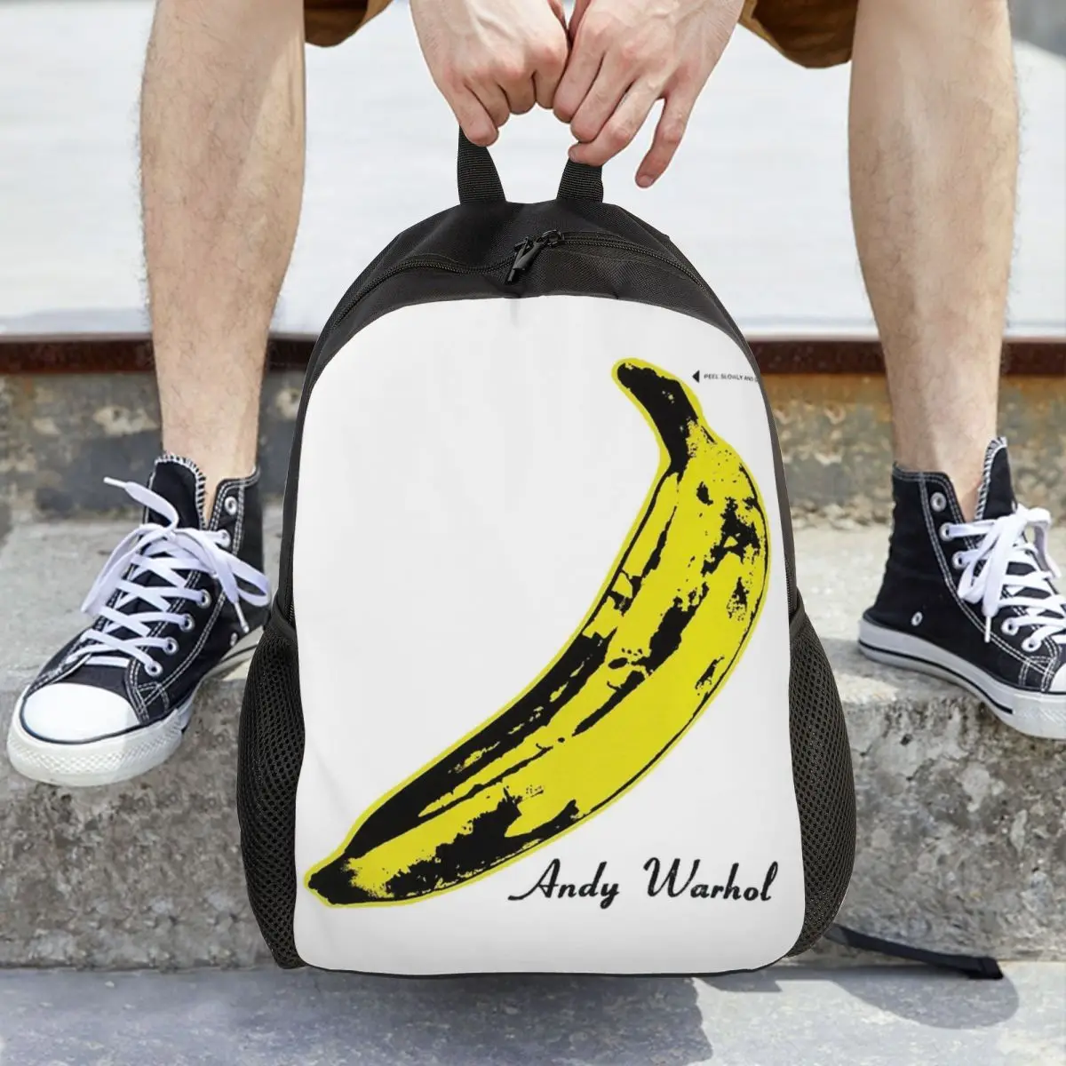 

Рюкзак Andy Warhol Banana Velvet Underground, вместительный, для детей, школьный рюкзак, сумка через плечо для мужчин и женщин