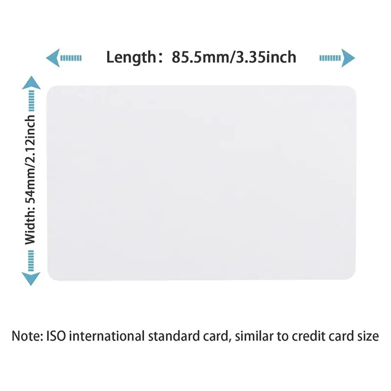 AEF7-премиумные пустые ПВХ-карты, белые пластиковые карты графического качества CR80 30Mil для принтеров с бейджами фото