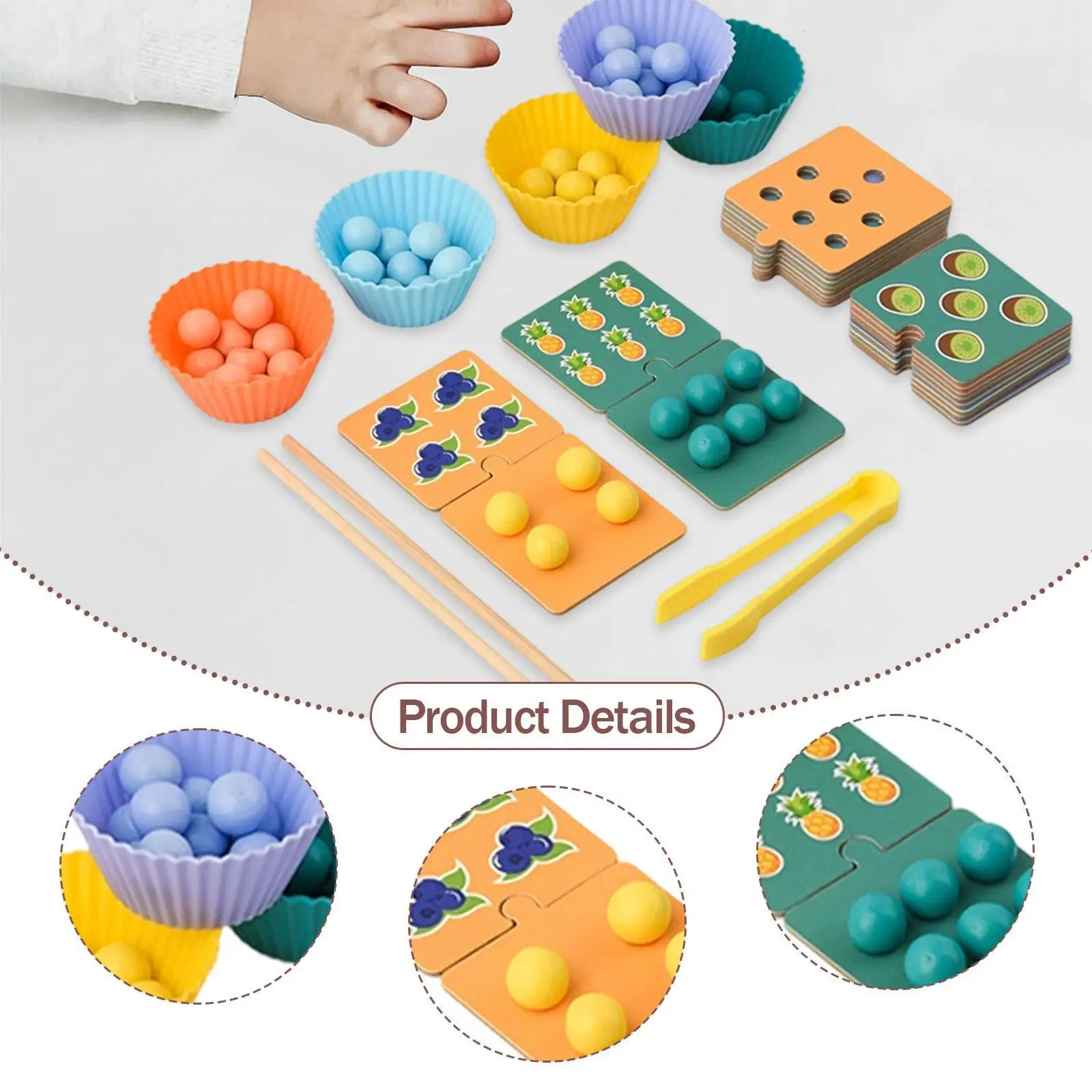 Zabawki do liczenia i sortowania kolorów Motoryka mała dla dzieci i niemowląt