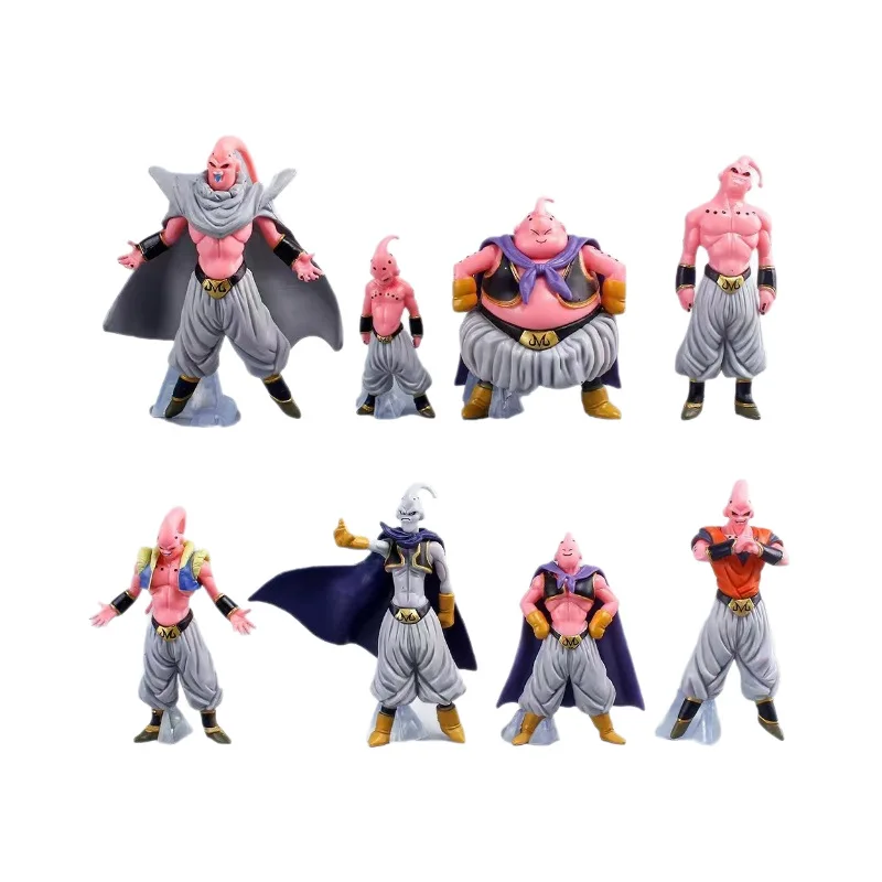 Dragon Ball Z Buu Saga Action Figure Set Eight Variants Including Evil Majin Buu Super Saiyan Goku Collectible Anime Model view 5