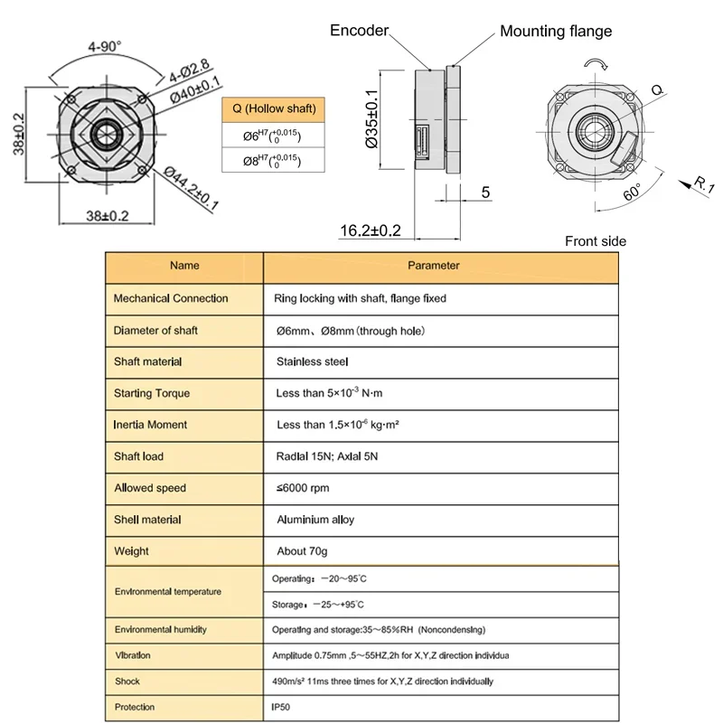 MPN35 absolute value encoder ac servo absolute encoder optical encoder biss