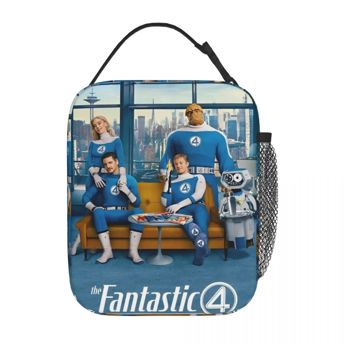 

Фантастическая четыре первых шага из фильма 2025, изолированная сумка для обеда для школы, офиса, сумка для хранения еды, портативные термокоробки для завтрака