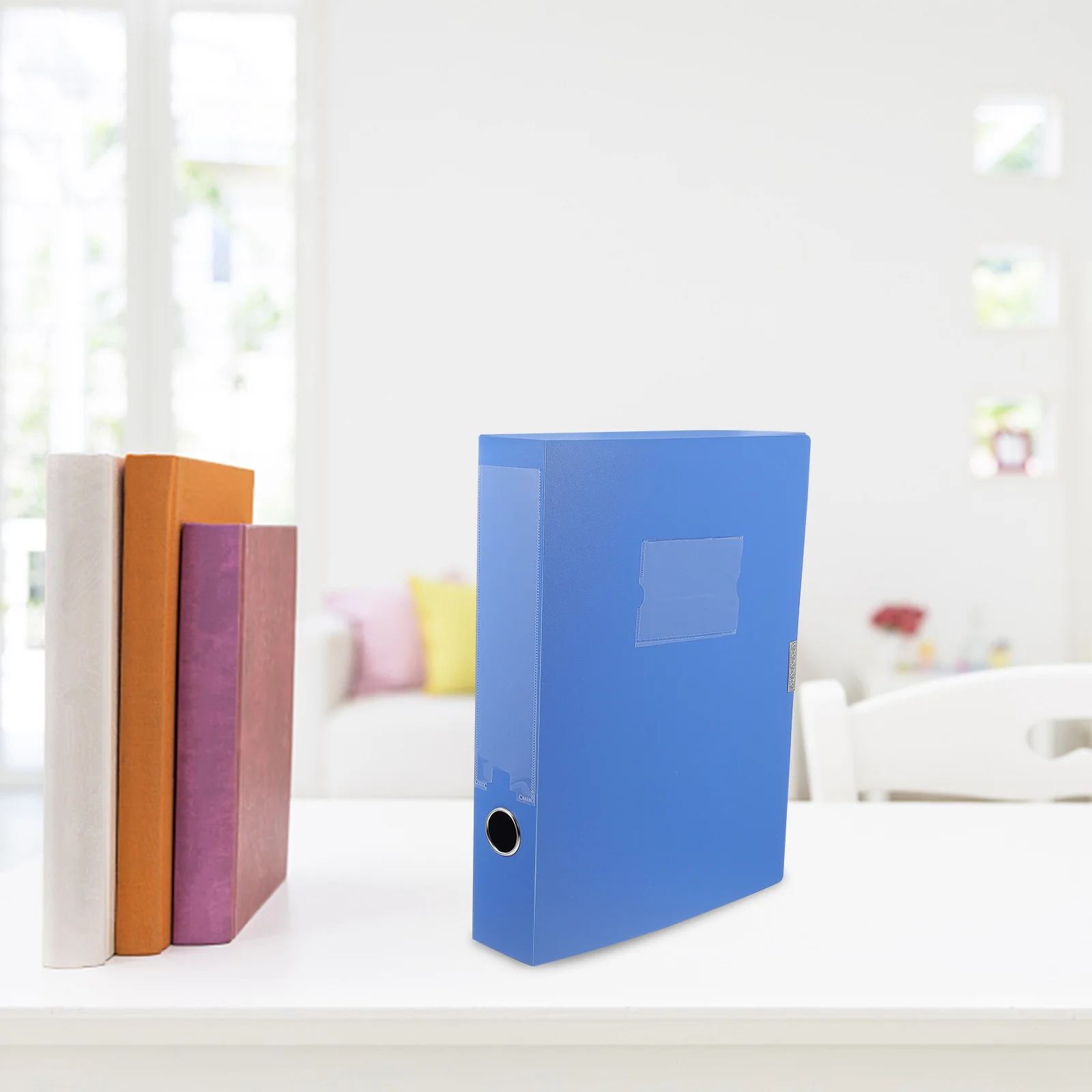 5Pcs Plastic File Boxes Foldable Document Storage Box Portable Office File Holder Document Storage Box