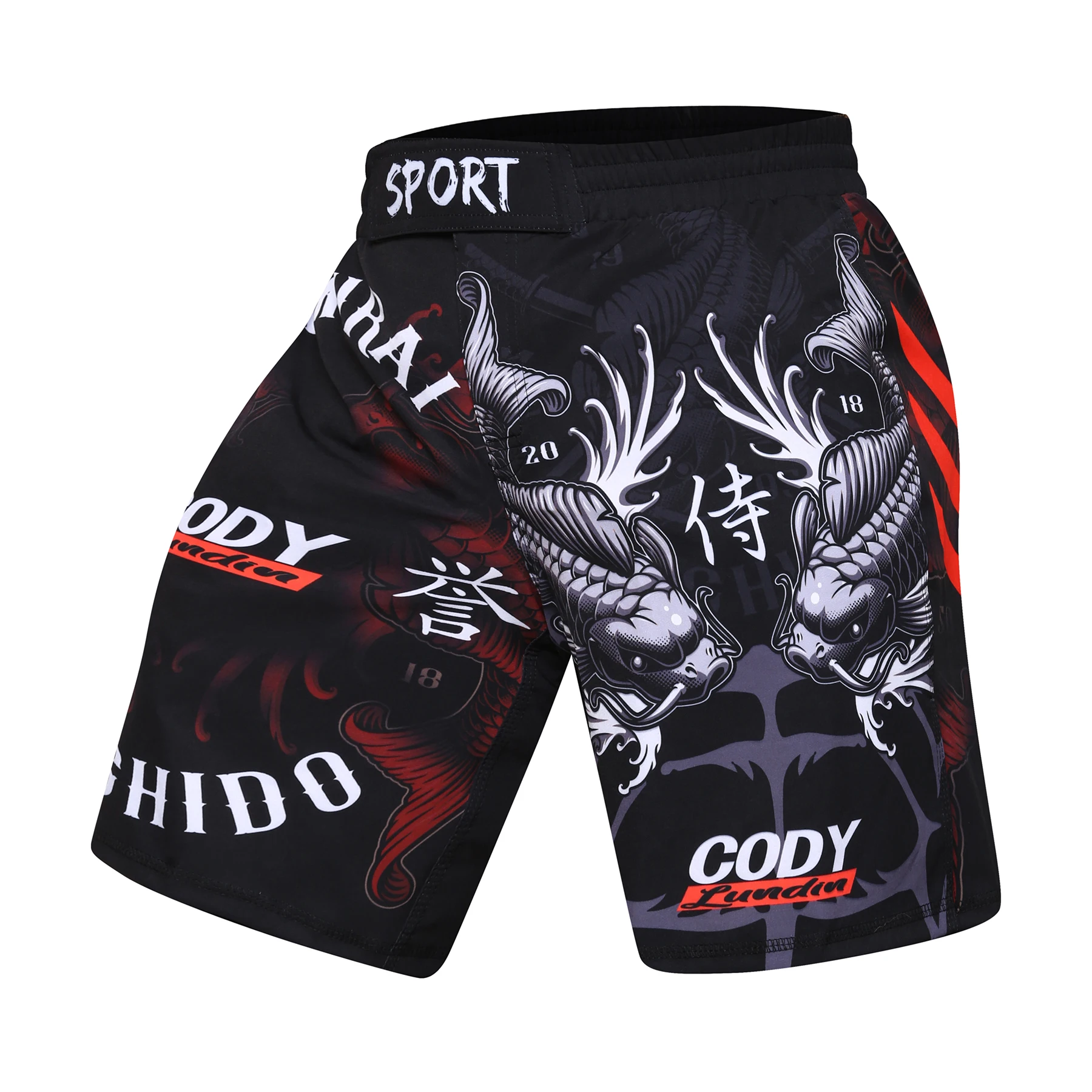 Cody Digital Print Men Figtwear Quickly Dry MMA Combat jiu jitsu Shorts Bjj Grappling Boxing Pants Nylon Running Shorts